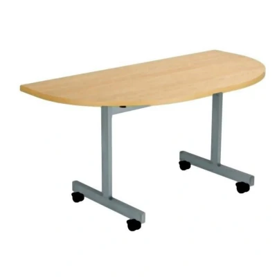 Image of Allegro Tilting Table 1600x800 Silver/Grey Oak Ref OETT1680DENDSVGO