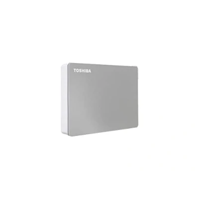Image of TOSHIBA Canvio Flex 4TB Portable External Hard Drive USB C 3.0, Silver for PC, Mac, &amp; Tablet HDTX140XSCCA