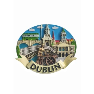 Image of 3D Dublin Ireland Fridge Magnet, Home &amp; Kitchen Decoration magnetic sticker refrigerator magnet tourist souvenir gift