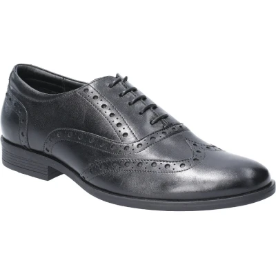 Image of Hush Puppies Men&#039;s Oaken Brogues, Black (Black Black), 9 UK