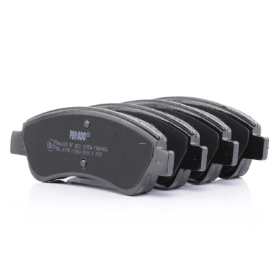 Image of 41060AX085 brake pad set FERODO PREMIER ECO FRICTION FDB4066 not prepared for wear indicator with caliper screws accessories