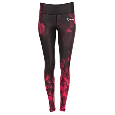 Image of WINSHAPE AEL102 Women&#039;s Functional Power Shape Tights with Non Slip Effect, Sapphire, Slim Style, Fitness, Leisure, Sports, Yoga, Workout