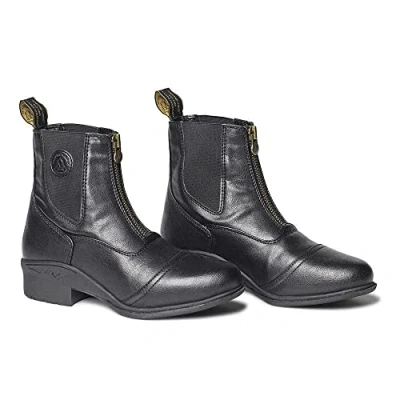 Image of Mountain Horse Womens Veganza Zip Paddock Black Footwear Size 36