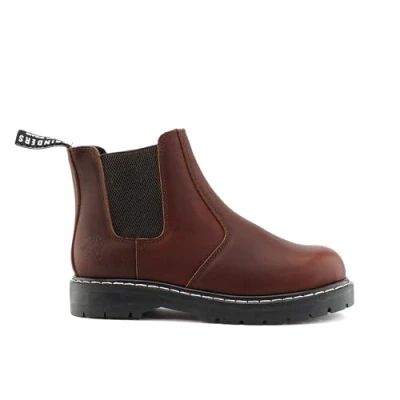 Image of Grinders Unisex Wine Chelsea ACS Leather Ankle Slip On Boots