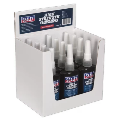 Image of Sealey Stud Lock High Strength 50ml Pack of 12