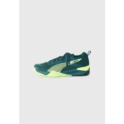 Image of Puma Eliminate Nitro 4 Handball shoes, Men&#039;s, Size: 7.5, Green terrain/fizzy light shoes