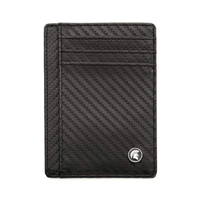 Image of POWR Mens Wallet, Slim Genuine Leather RFID Blocking Minimalist Credit Card Holder (Carbon Fibre), Holds up to 7 Cards and Bank Notes, Ideal for Travel