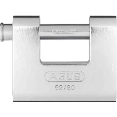 Image of ABUS 20059 Monoblock Brass Shutter Padlock with Steel Jacket and 8521 Alike Keyed
