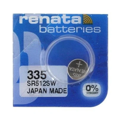 Image of 1 x Renata 335 Swiss Made Lithium Coin Cell Battery SR512SW