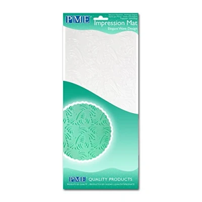 Image of PME im198 Elegant Wave Design Impression Mat, 15x0.1x30.5 cm