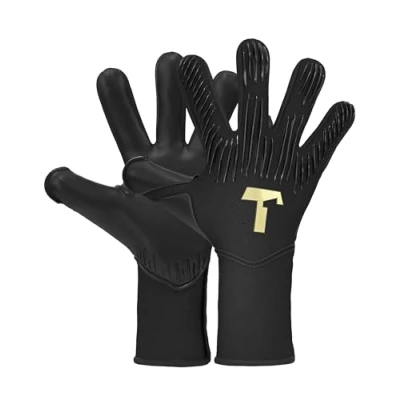 Image of T1TAN Rebel 2.0 Black Out (FP) Goalkeeper Gloves Men Professional Football for Adults and Teenagers The Any with Finger Protection Size 7
