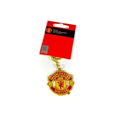 Image of Manchester United Official Merchandise Football Club Sports Accessories, Gifts &amp; Stationary Items. (Crest Keyring)