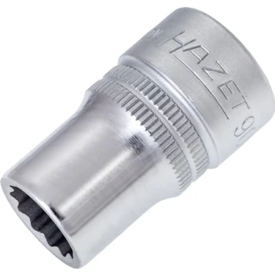Image of 530044, ASE46804500000 Socket HAZET 900Z 12 DIN3124, ISO2725 1 Chrome Vanadium Steel Knurled