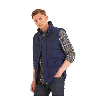 Image of TOG24 Barmston Mens Ultra Warm Gilet, Padded Bodywarmer with Eco Friendly Thermal Filling, Full Length Zip and 2 Up Pockets