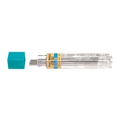 Image of Pentel Super Hi Polymer leads, 0.7 mm, Grade B, 1 Box of 12 tubes