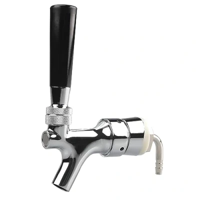 Image of PERA Draft Beer keg Faucet with Flow Controller Chrome Plating Shank Tap Kit