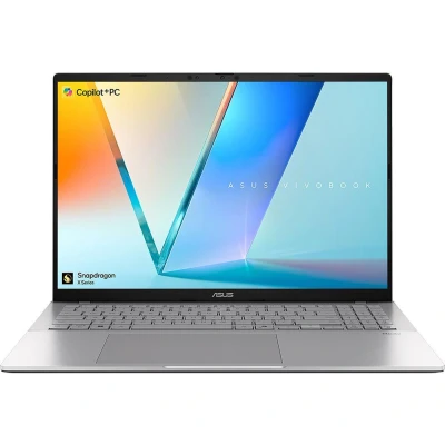 Image of ASUS Vivobook S16 S3607QA 16&quot; Laptop, Copilot PC Snapdragon X, 512 GB SSD, Cool Silver, Silver/Grey