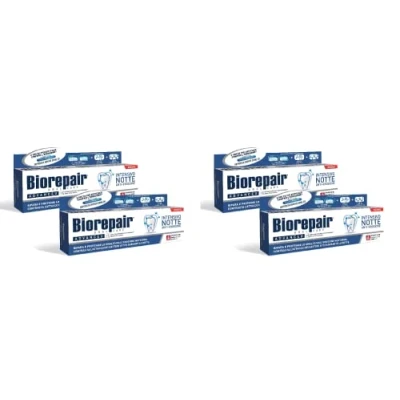 Image of 4pcs Biorepair Intensive Night Repair Toothpaste 75 Ml Mineralize Enamel Protection Plague Fill Holes Gradually Microparticle Repairs Protect Tooth Helping to Prevent Decay