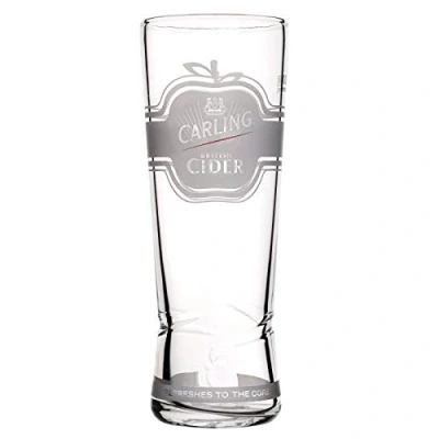 Image of Carling Personalised 1 Pint Cider Glass with Gift Box Enter Your Own Custom Text