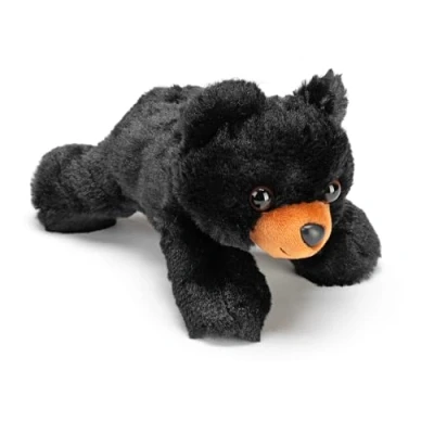 Image of Wild Republic 16227, Black Bear Hug&#039;ems Soft, Gifts for Kids, Cuddly Toy 18cm