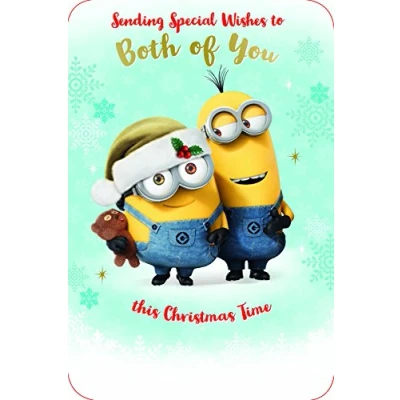 Image of Despicable Me Danilo Promotions Official Christmas Card to Both of You, Couple Card, Multicolour