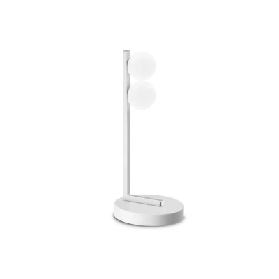Image of Ping Pong 2 Light Globe Table Lamp White 500Lm 3000K