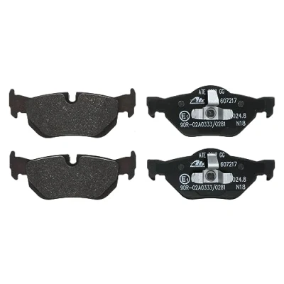 Image of 34216767150, 34216773161, 34216774692 Brake pad set ATE 13.0460 7217.2 prepared for wear indicator, excl. warning contact BMW: X1, 3 Coupe