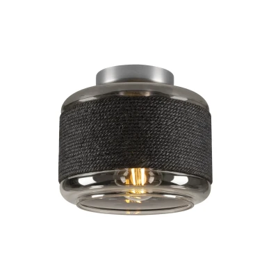 Image of SLV Pantilo Rope 19 ceiling lamp, silver coloured, steel