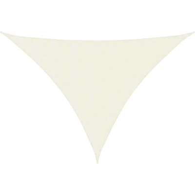 Image of vidaXL Sunshade Sail Oxford Fabric Triangular 5x6x6 m Cream