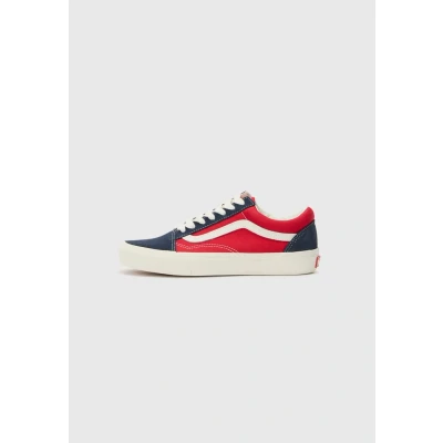 Image of Vans OLD Skool Unisex Trainers, Size: 7, Tone navy/red shoes