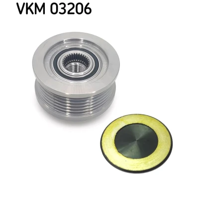 Image of 3117179J00 Freewheel Clutch SKF VKM 03206 40,4mm Requires special tools for mounting VAUXHALL: Zafira Mk2, SAAB: 9 3 Saloon, Estate