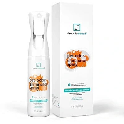 Image of Dynamic Element Pet Odour Eliminator Spray for Strong Carpet Smell Freshener with Mineral Formula Unscented Remover Dog Pee and Cat Urine Smells on 9 Fl Oz (266 ml)