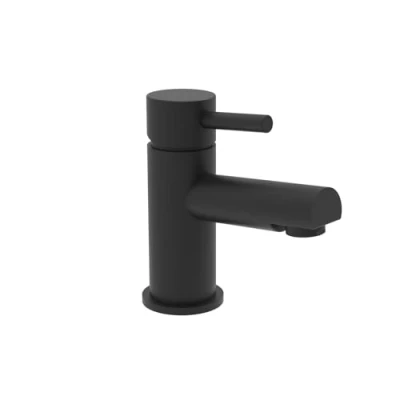 Image of Nes Home Bathroom Basin Single Lever Mixer Tap Matt Black