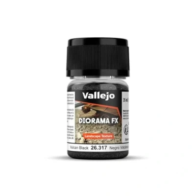 Image of Vallejo AV Diorama FX 35ml Landscape Textures Vulcan Black 0.1 2mm