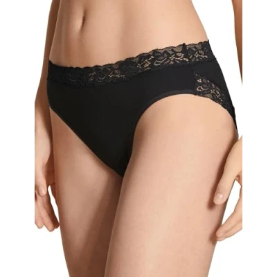 Image of Calida Women&#039;s Natural Comfort Lace Briefs, Opaque, Schwarz, Normal