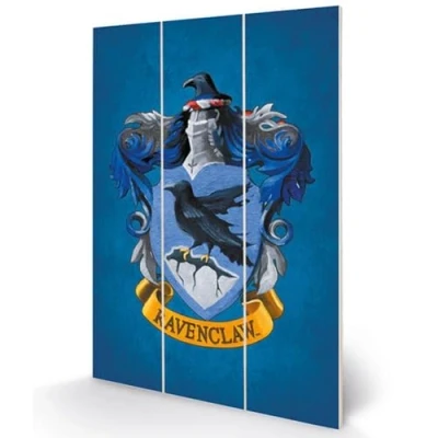 Image of Harry Potter (Colourful Crest Ravenclaw Micro Wood Wall Art