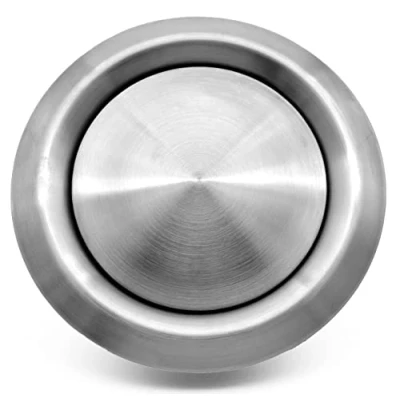 Image of H&amp;C Vent Universal Air Diffuser with Connector &amp; Valve │ Ventilation Grilles Ducting Hose Cover Adjustable Duct Pipe Extractor Covers for Bathroom Fan Wall Ceiling Window Inside Outside