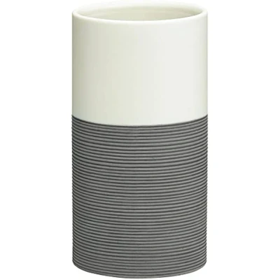 Image of Sealskin Doppio Tumbler, Porcelain, Grey, 6.9 x 12.6 cm
