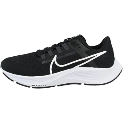 Image of Nike Women&#039;s Air Zoom Pegasus 38 Sneaker, Black/White Anthracite Volt, 10.5 UK