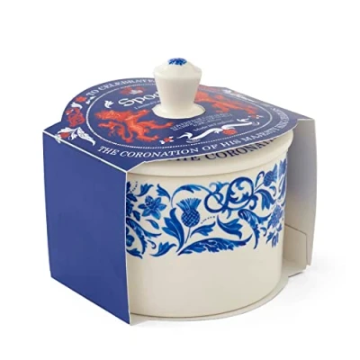 Image of Spode King Charles III Coronation Covered Sugar Bowl
