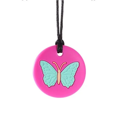 Image of Chew Necklaces for Sensory Kids, Silicone Chewy Necklace Toys Boys and Girls with Chewing, Autism, ADHD, SPD, Oral Motor Anxiety Pendant Adults