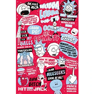Image of GB eye Rick &amp; Morty Quotes 61 x 91.5cm Maxi Poster