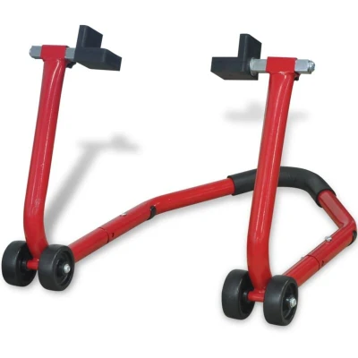 Image of vidaXL Motorcycle Rear Paddock Stand Red