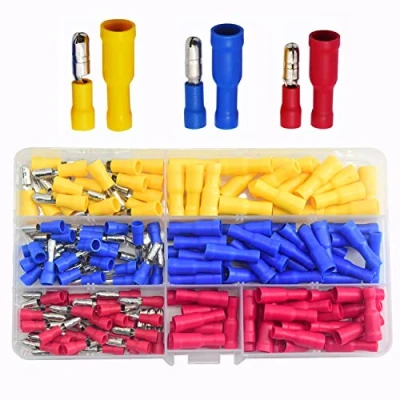 Image of CEEYSEE 160Pcs Insulated Male/Female Bullet Connector Quick Splice Wire Terminals Crimp Connectors Set（PZZ)