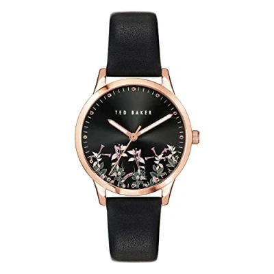 Image of Ted Baker Fitzrovia Jardin Women&#039;s 34 mm Leather Strap Watch BKPFZF004