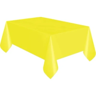 Image of SUNFLOWER YELLOW Plastic Tablecover/Tablecloth {54&quot; x 108&quot;}{137cm 274cm}