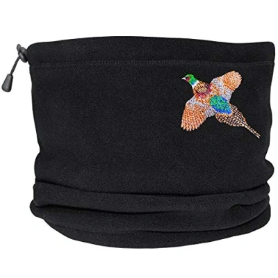 Image of TeddyTs Pheasant Ultra Thermal Fleece Toggle Snood (Black)