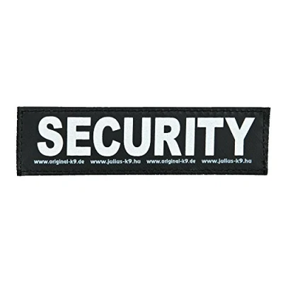 Image of Interchangeable Patches, 1 pair, SECURITY, Size: Large, Black