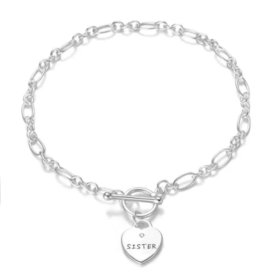 Image of Philip Jones Sister Charm Bracelet Created with Zircondia® Crystals
