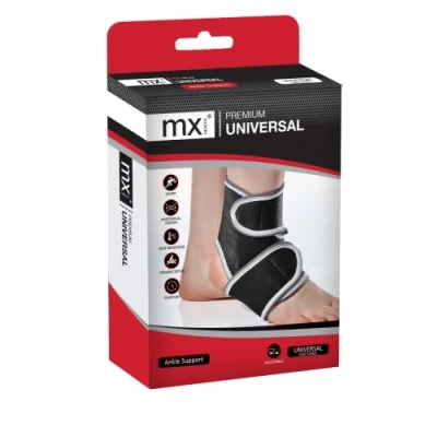 Image of MX Health Ankle Support/Brace Premium Neoprene Brace Adjustable Universal Size for Small/Medium/Large (S/M/L)